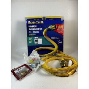 BrassCraft 1/2" OD x 48" Universal Gas Installation PSC1106 Connector Yellow